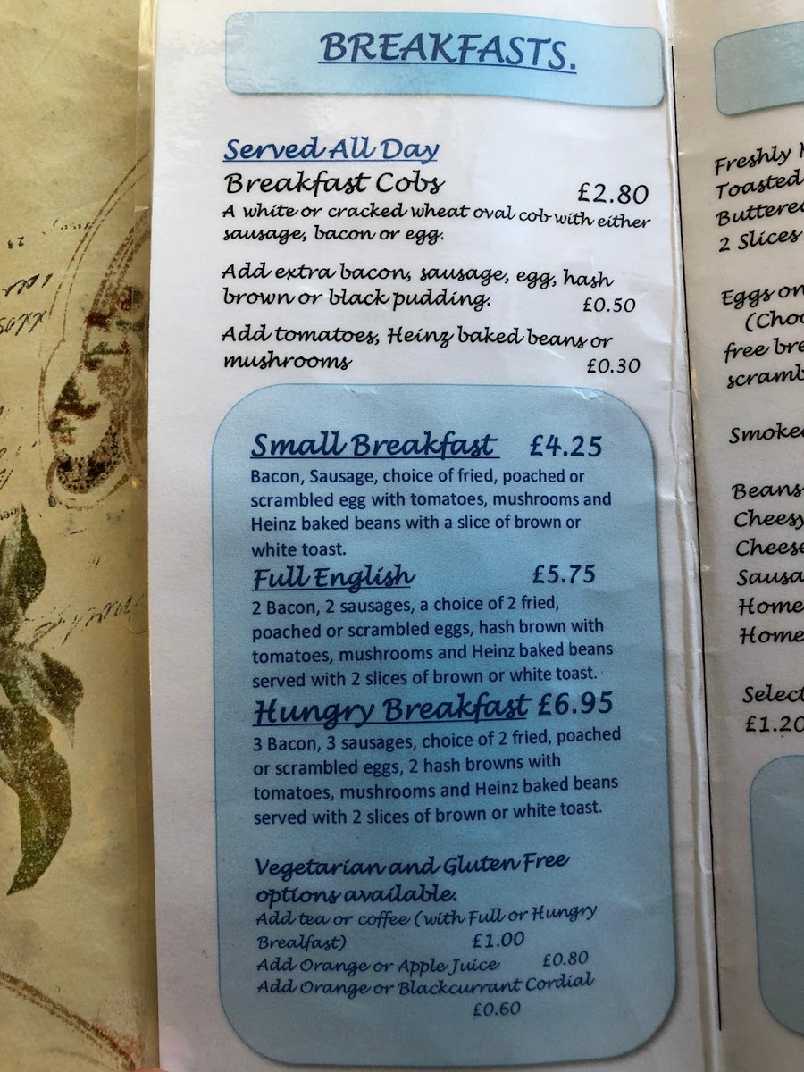 Menu Rhubarbs Café/tea Room-6