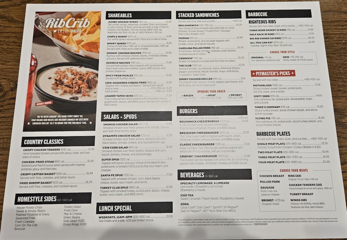 Menu Ribcrib Bbq & Grill-1