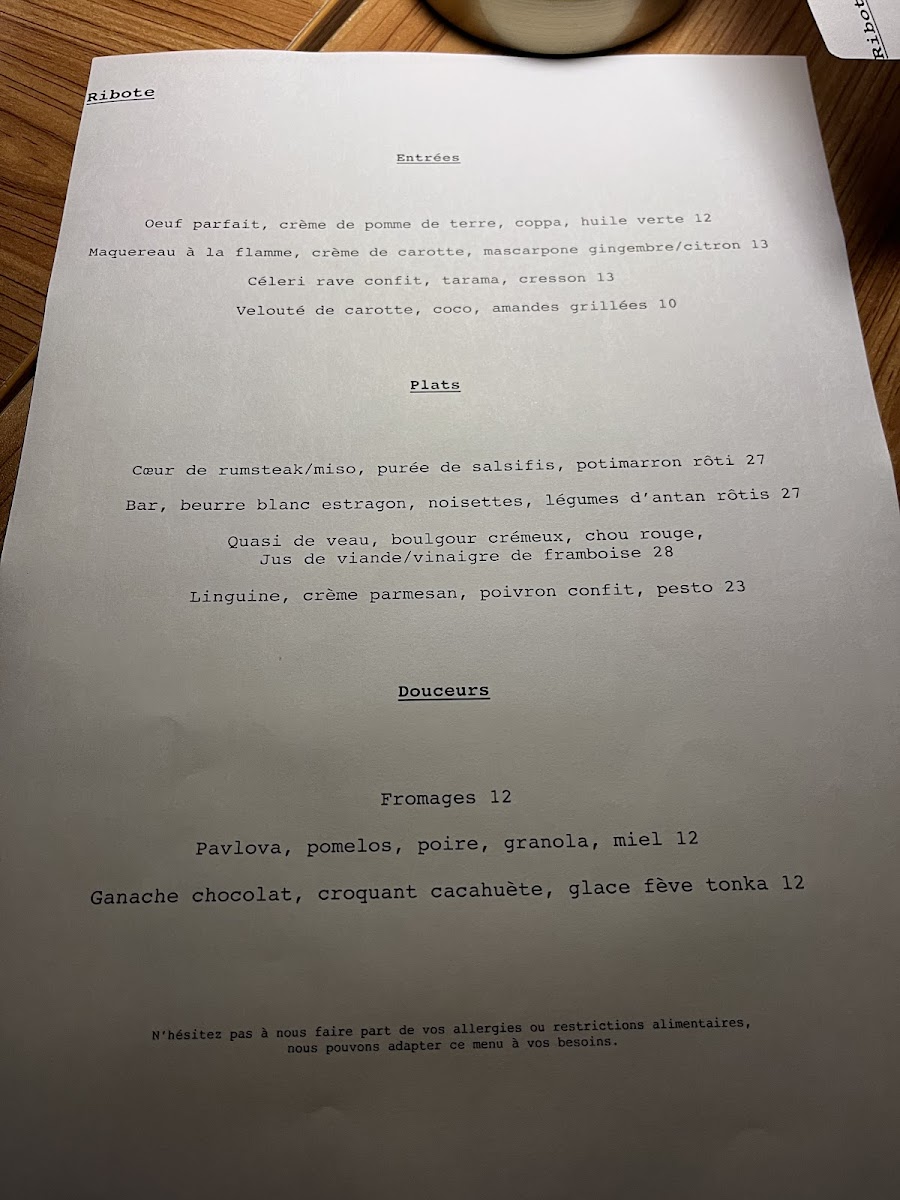 Menu Ribote-5