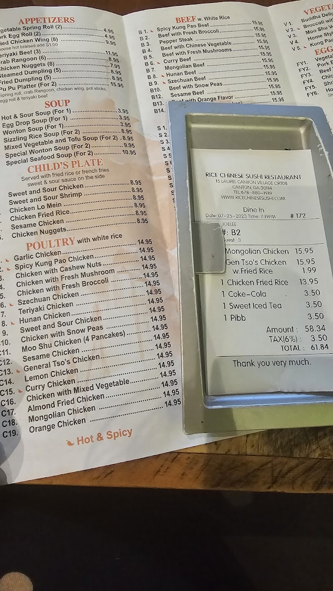 Menu Rice Chinese & Sushi-2