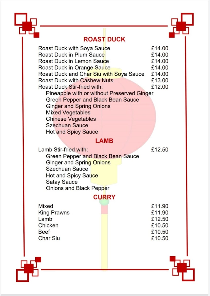 Menu Rice Paper Cantonese Restaurants & Takeaway-7