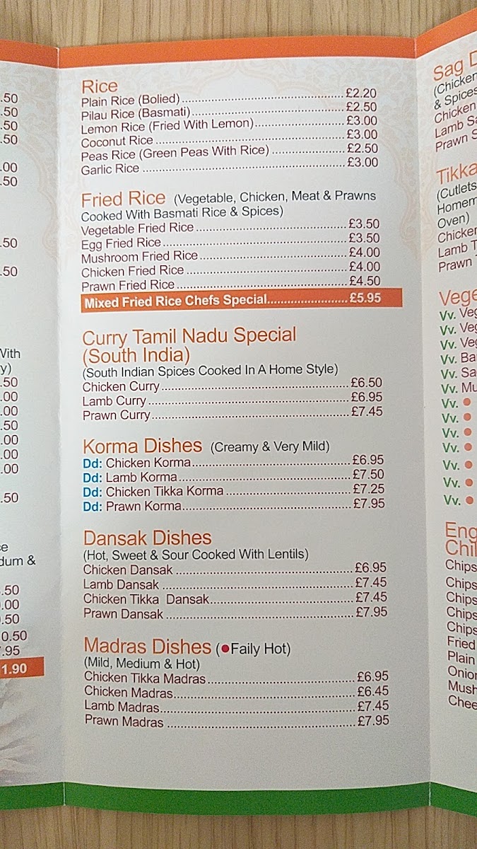 Menu Richie Indian Restaurant And Takeaway-1
