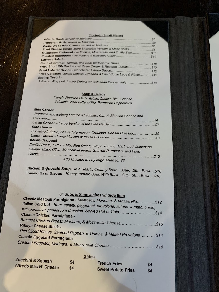 Menu Richie's Italian Bistro At Riverwalk-8