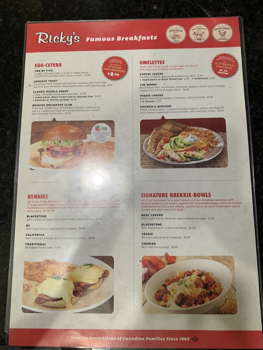 Menu Ricky's All Day Grill - Evergreen-4