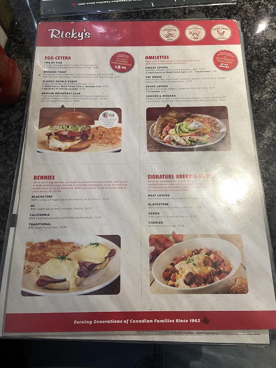 Menu Ricky's All Day Grill - Grande Prairie-2