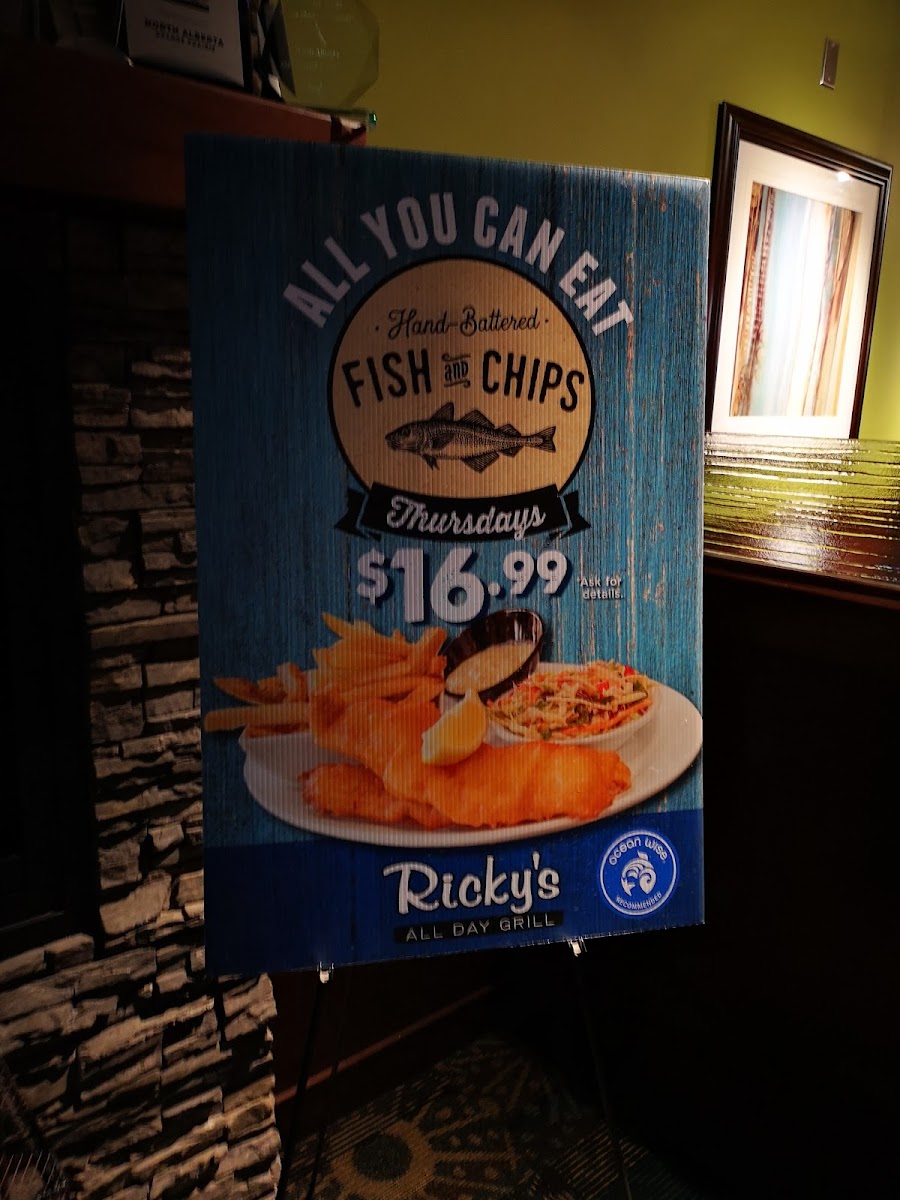 Menu Ricky's All Day Grill - Grande Prairie-5