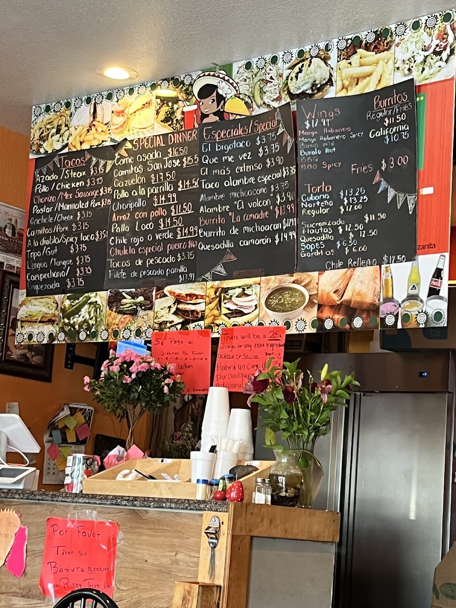 Menu Rico's Tacos La Comadre-5