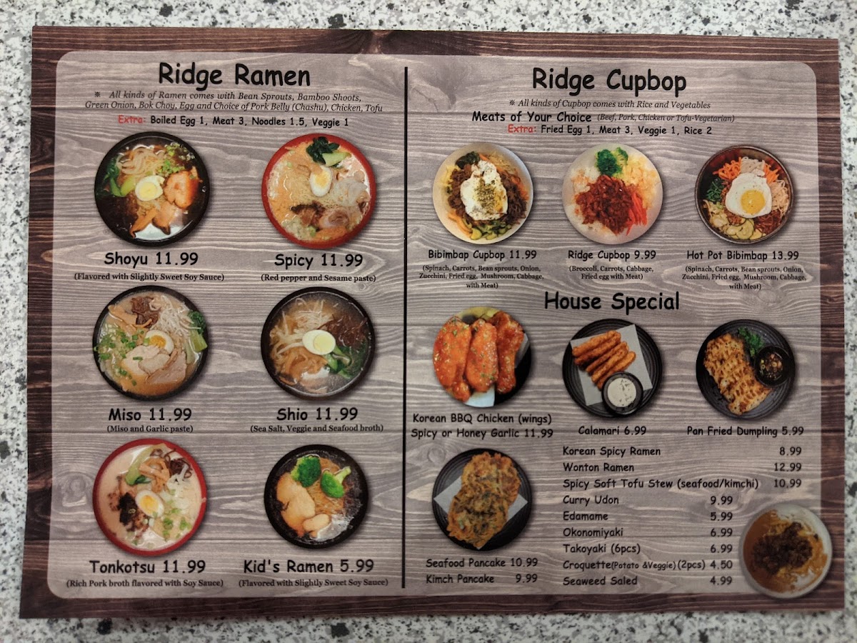 Menu Ridge Cupbop & Ramen-9