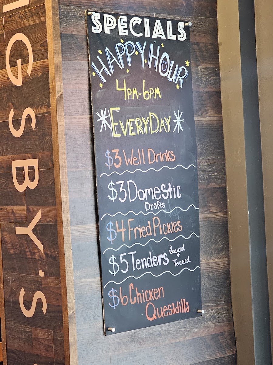Menu Rigsby's Smoked Burgers, Wings & Grill-1