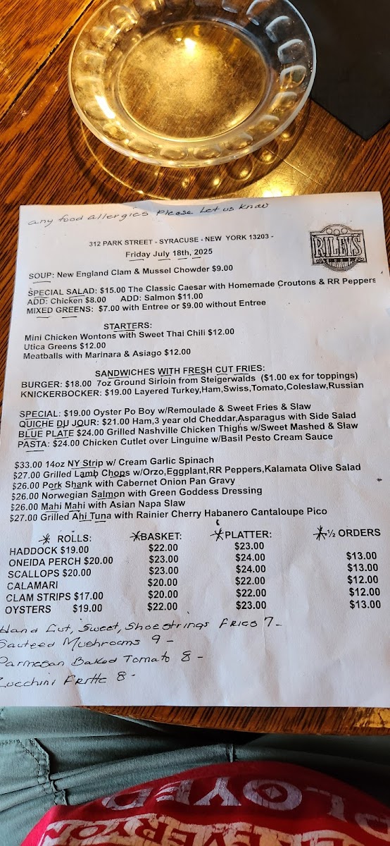 Menu Riley's-2