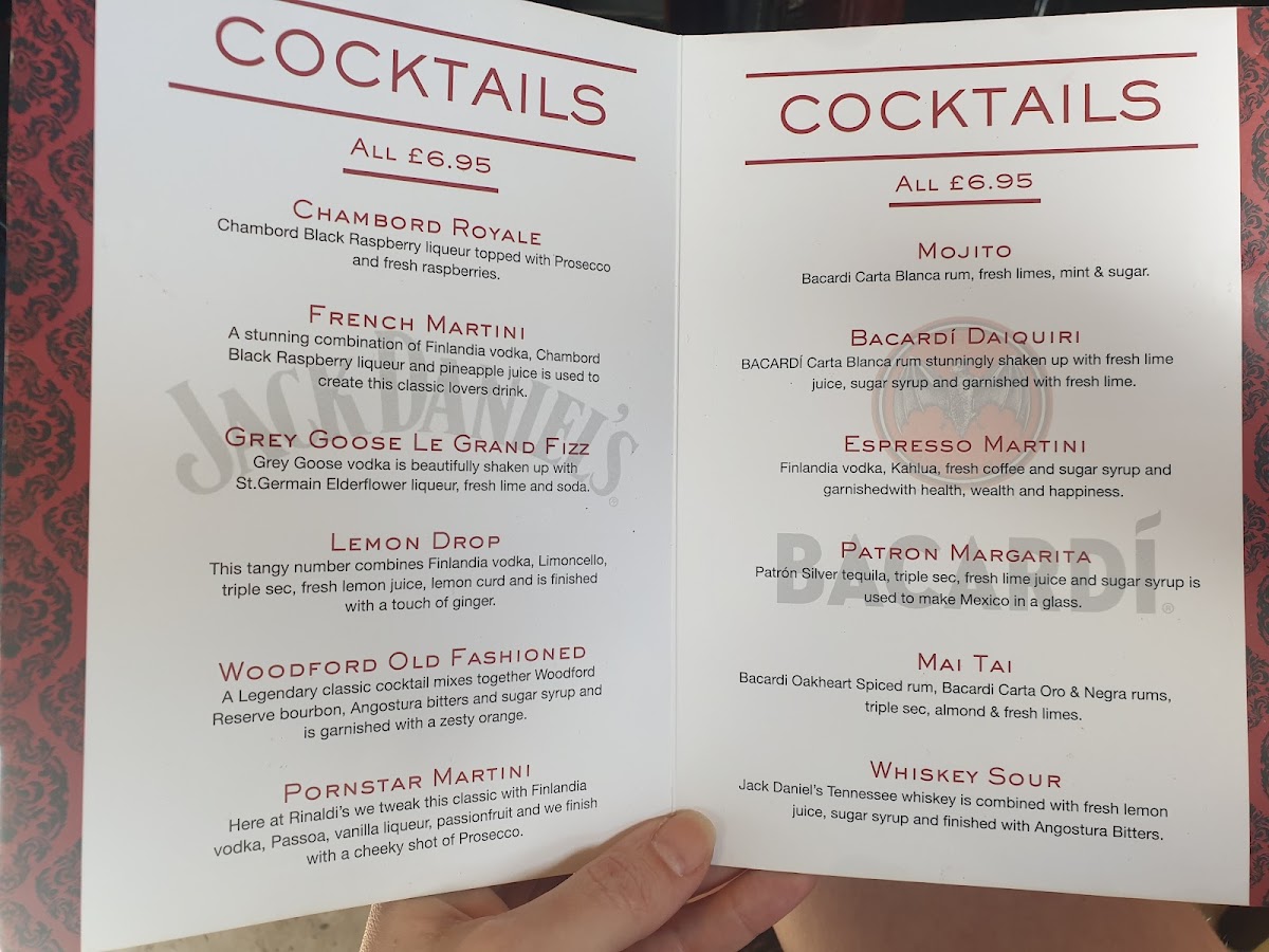 Menu Rinaldis Restaurant Ltd-7