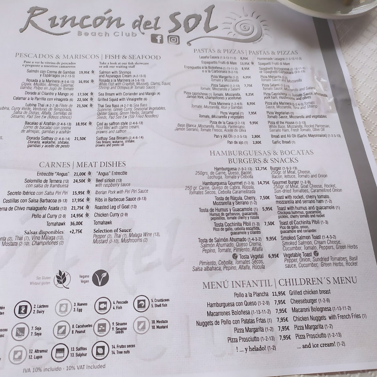 Menu Rincon Del Sol-10
