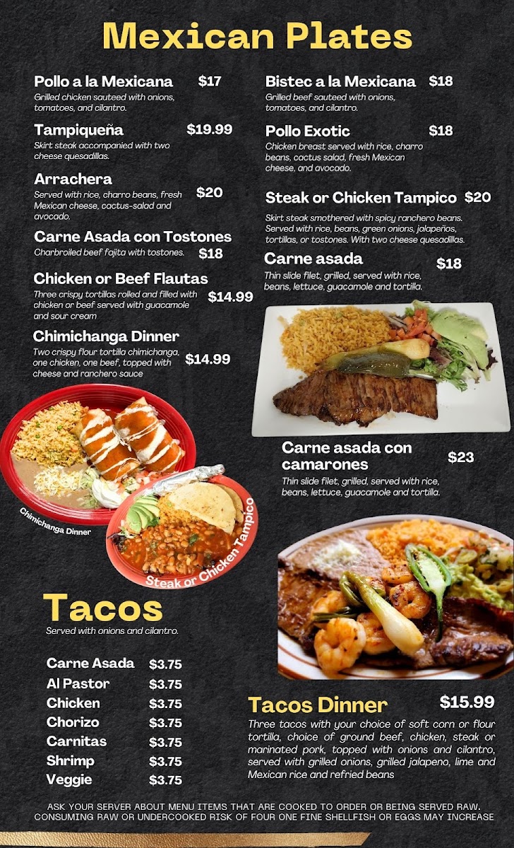 Menu Rio Mexican Restaurant-1