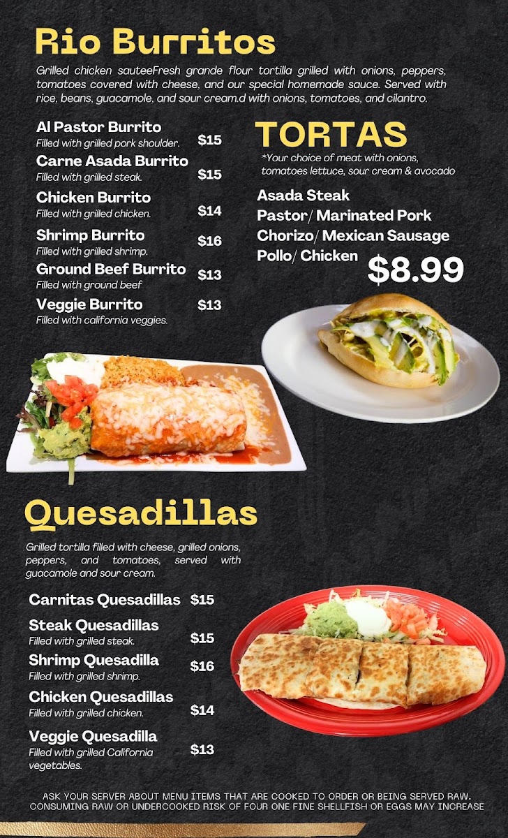 Menu Rio Mexican Restaurant-3