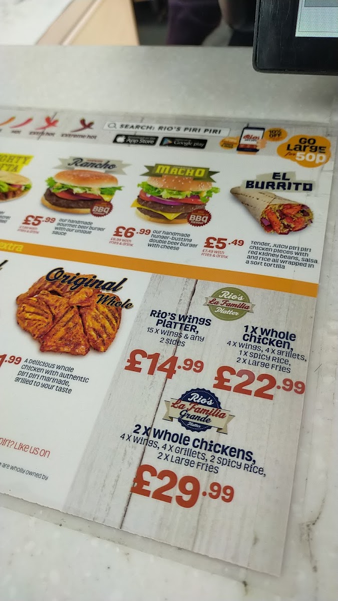 Menu Rio's Piri Piri Hodge Hill-4