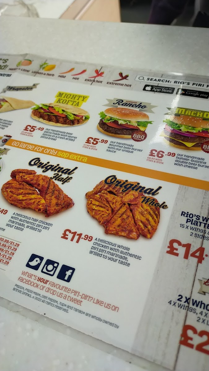 Menu Rio's Piri Piri Hodge Hill-7