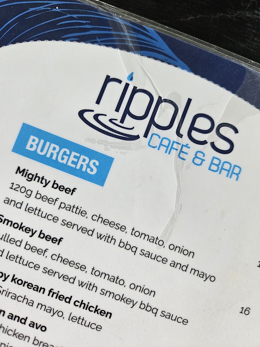 Menu Ripples Cafe & Bar-7