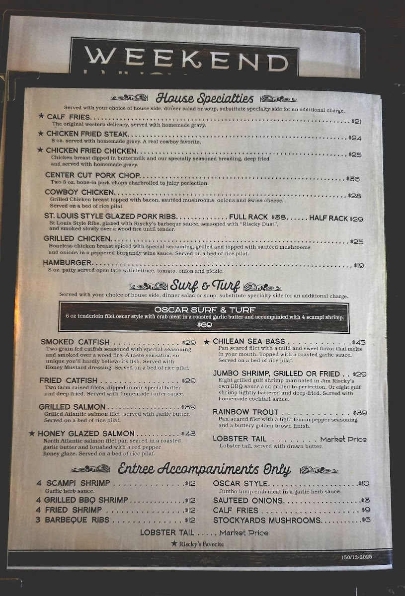 Menu Riscky's Steakhouse-2