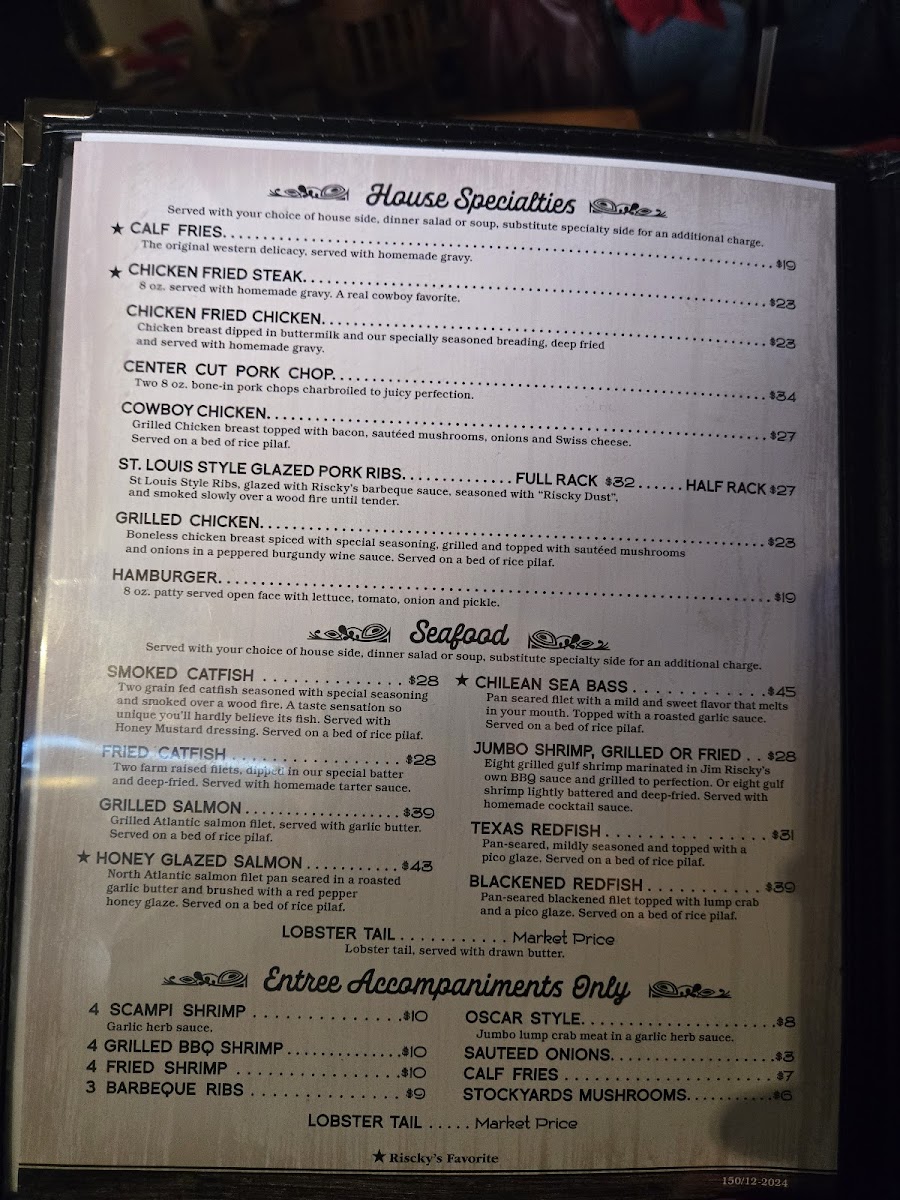 Menu Riscky's Steakhouse-6
