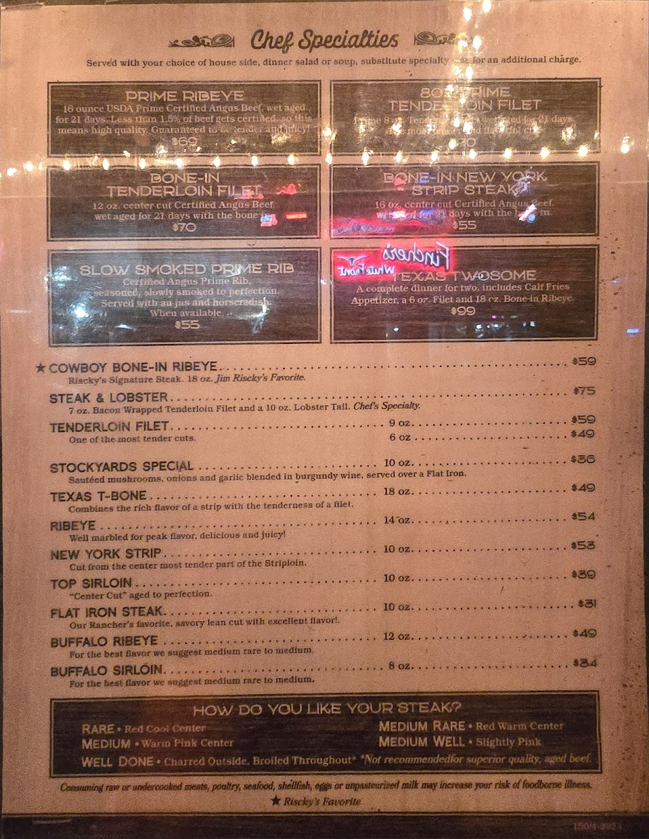 Menu Riscky's Steakhouse-9
