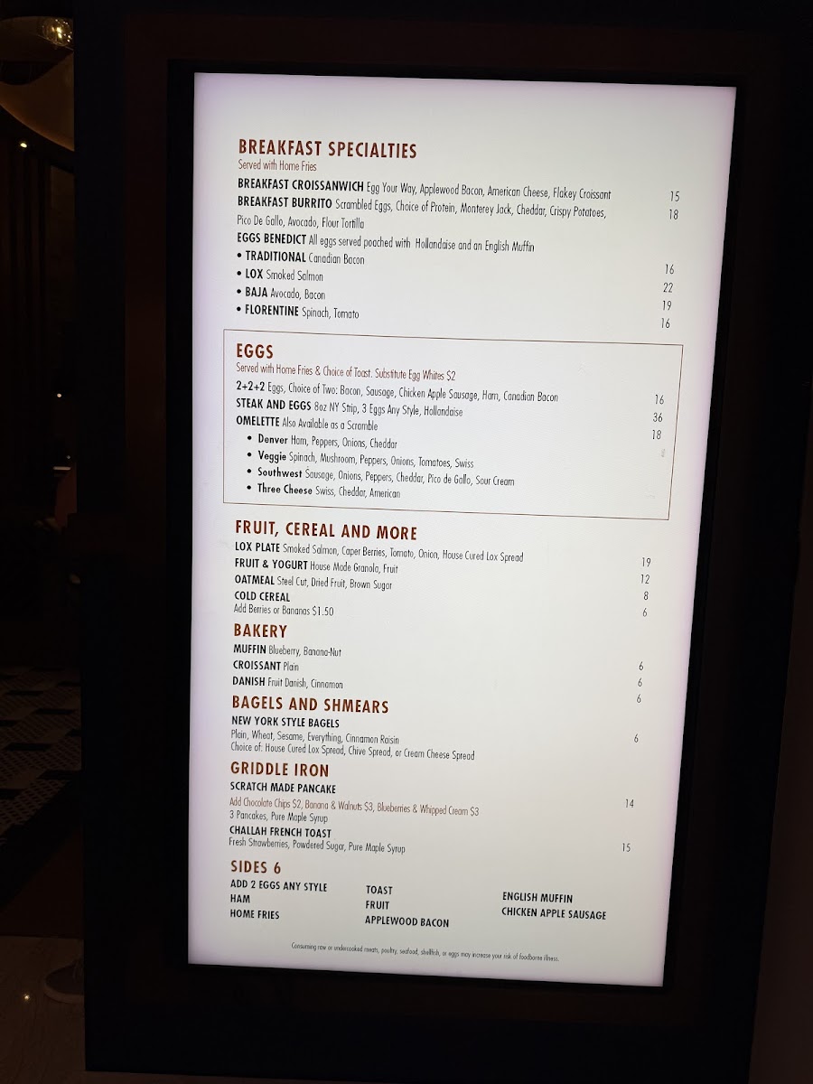 Menu Rise Kitchen & Deli (In Seminole Hard Rock Hollywood)-1
