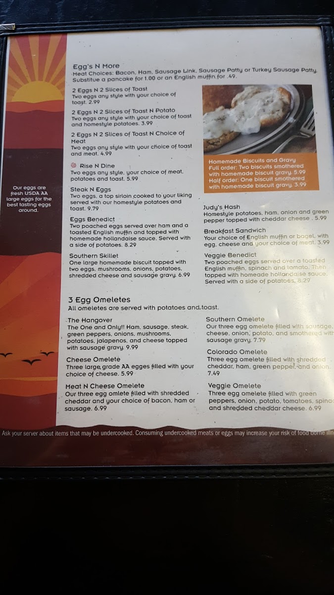 Menu Rise N Dine-9