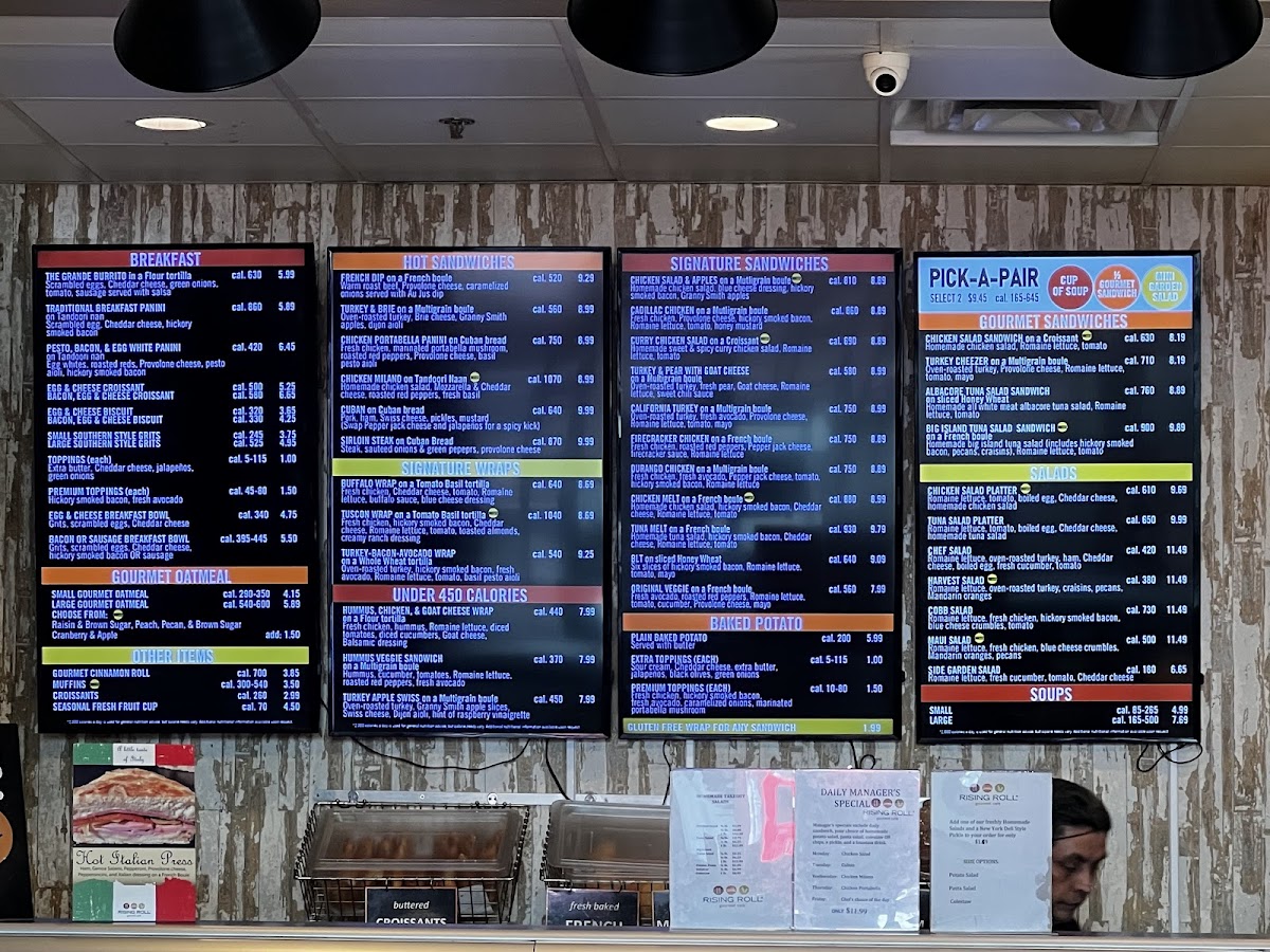 Menu Rising Roll Gourmet Cafe'-6