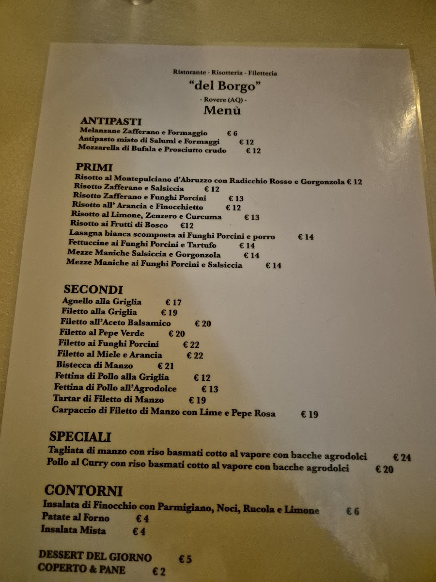 Menu Risotteria Del Borgo-1