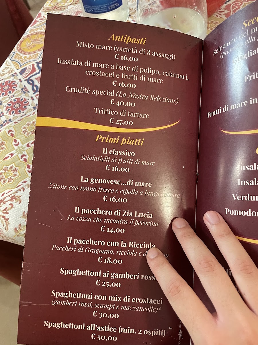 Menu Ristorante '34 Da Lucia'-8