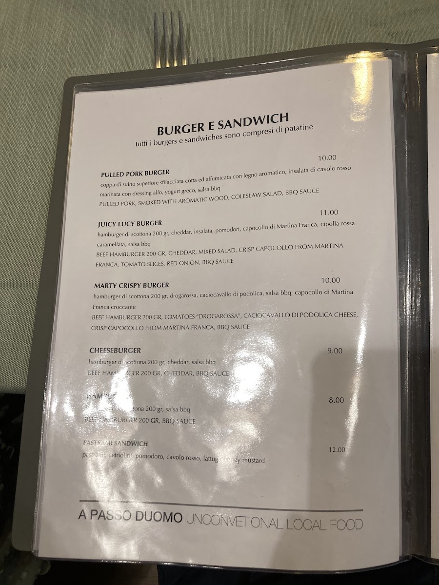 Menu Ristorante A Passo Duomo-10