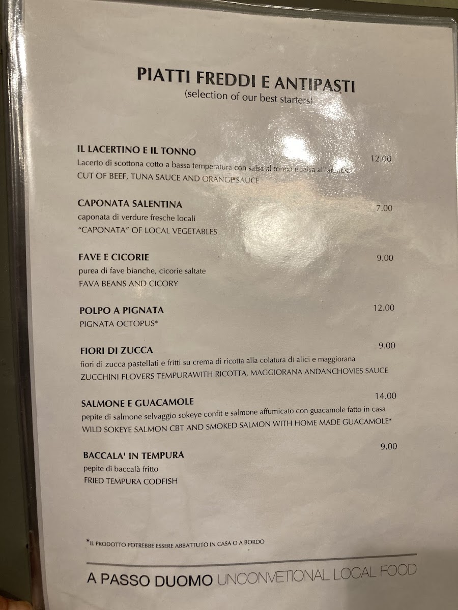 Menu Ristorante A Passo Duomo-3