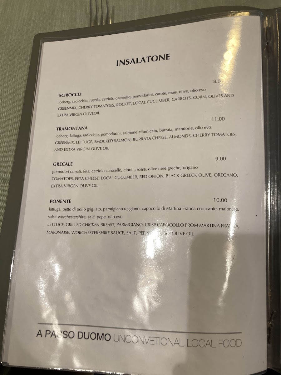 Menu Ristorante A Passo Duomo-7