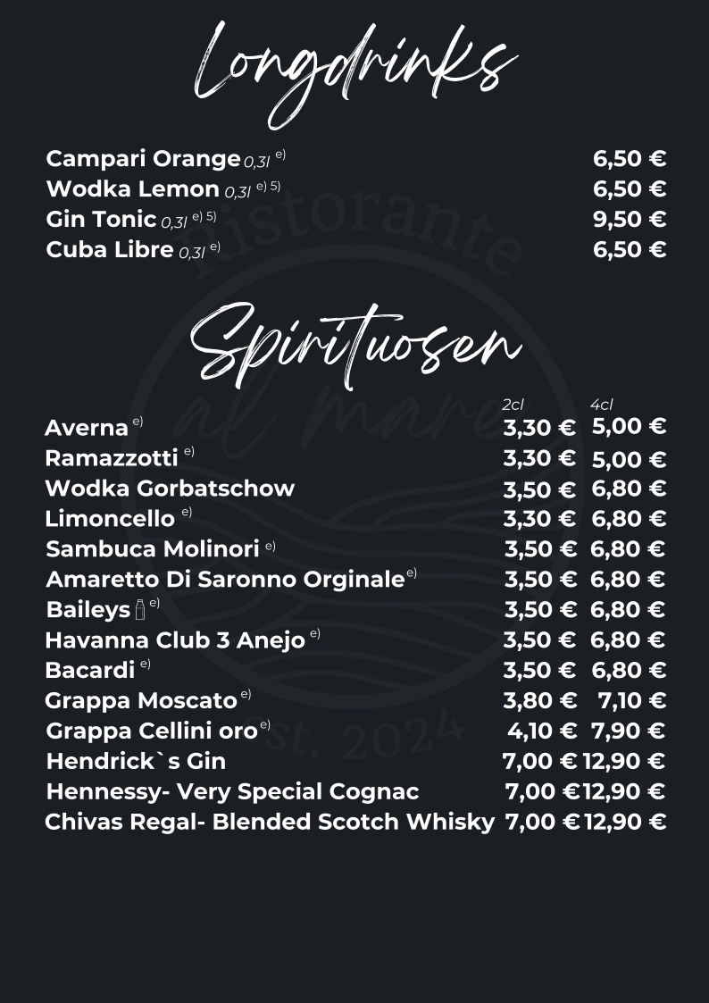Menu Ristorante Al Mare-10