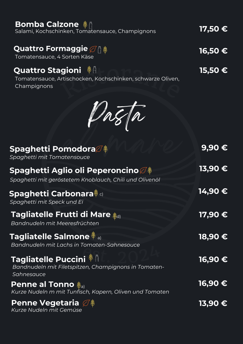 Menu Ristorante Al Mare-6