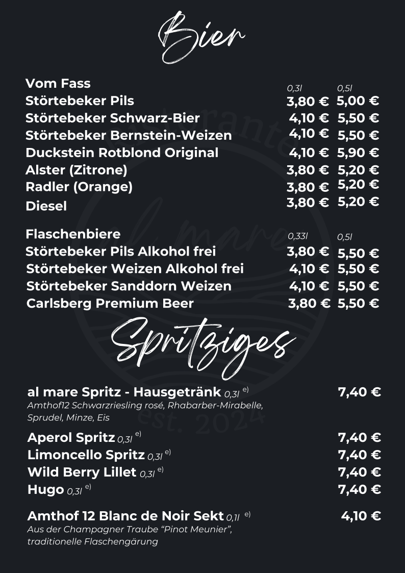 Menu Ristorante Al Mare-8