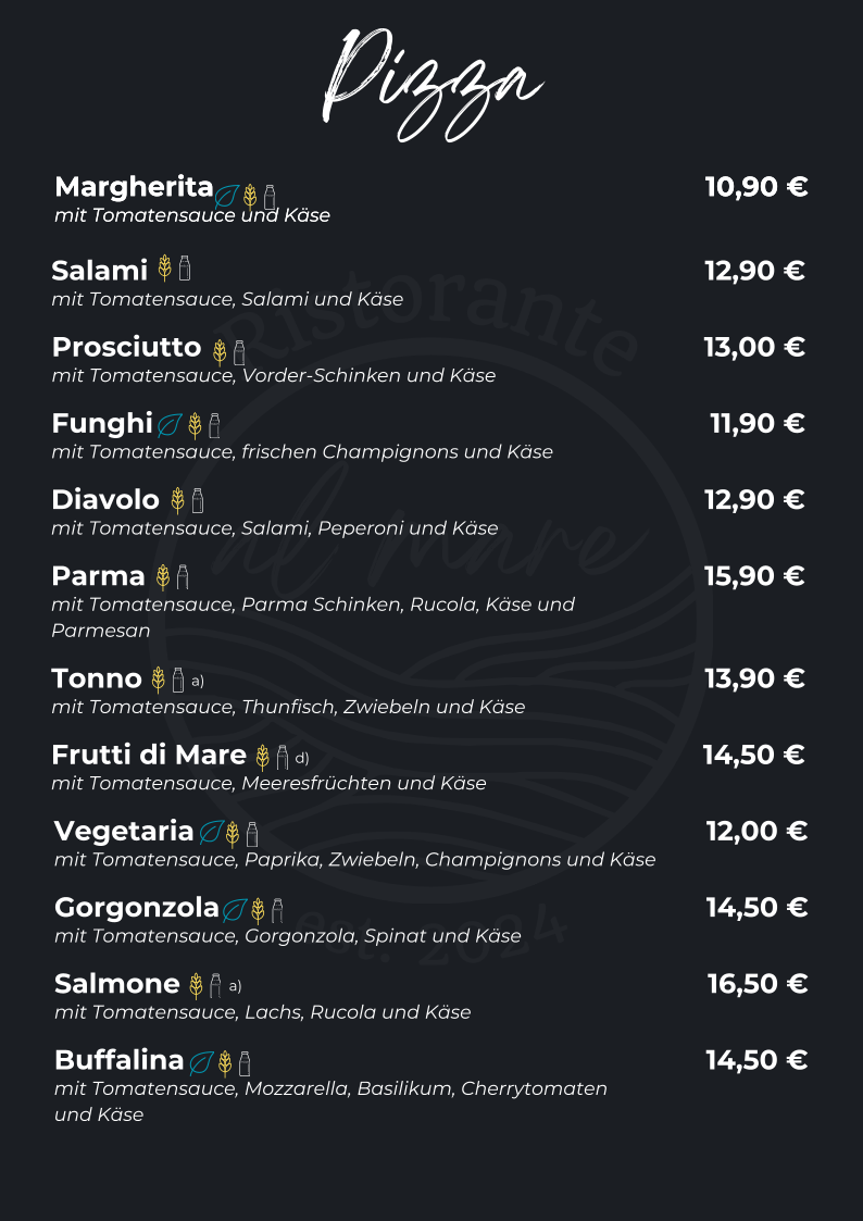 Menu Ristorante Al Mare-9
