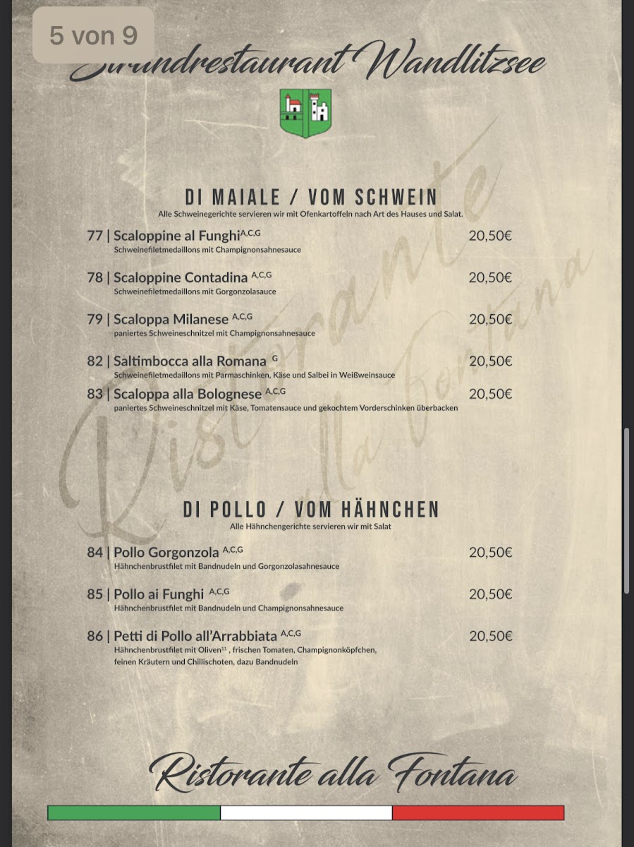 Menu Ristorante Alla Fontana-7
