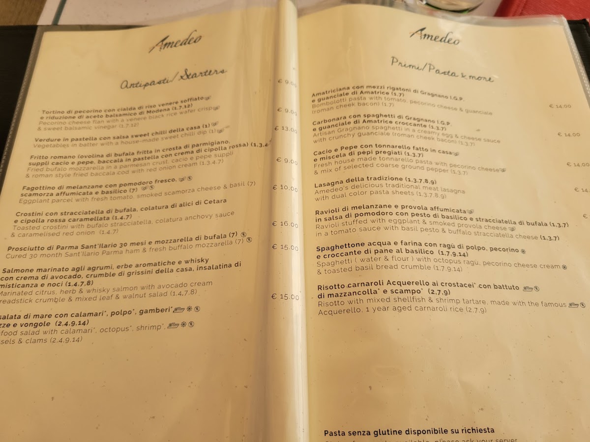 Menu Ristorante Amedeo-8