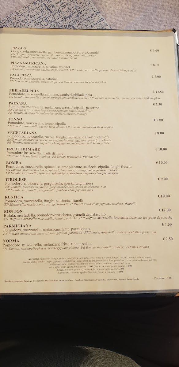 Menu Ristorante Antares-8