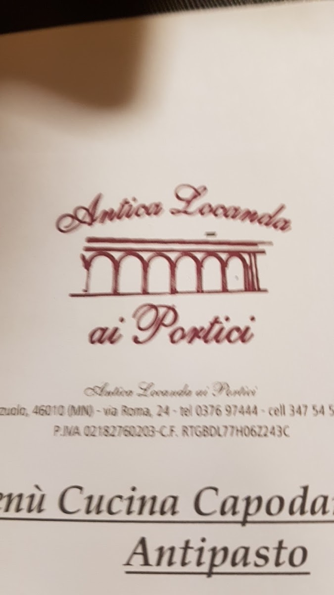 Menu Ristorante Antica Locanda Ai Portici-4