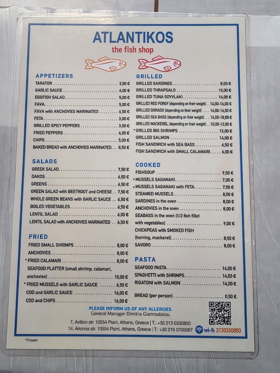 Menu Ristorante Atlantikos-7