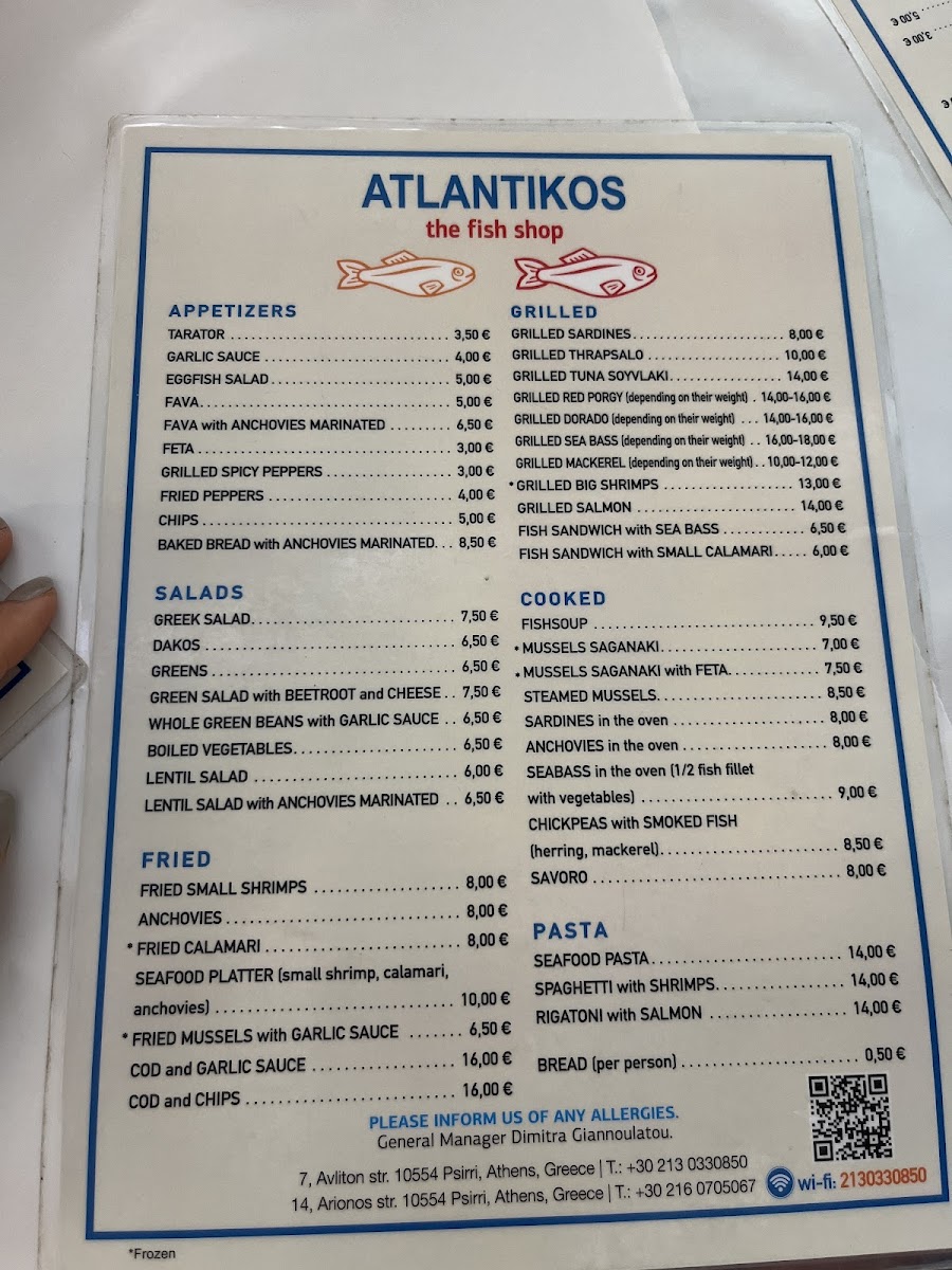 Menu Ristorante Atlantikos-9