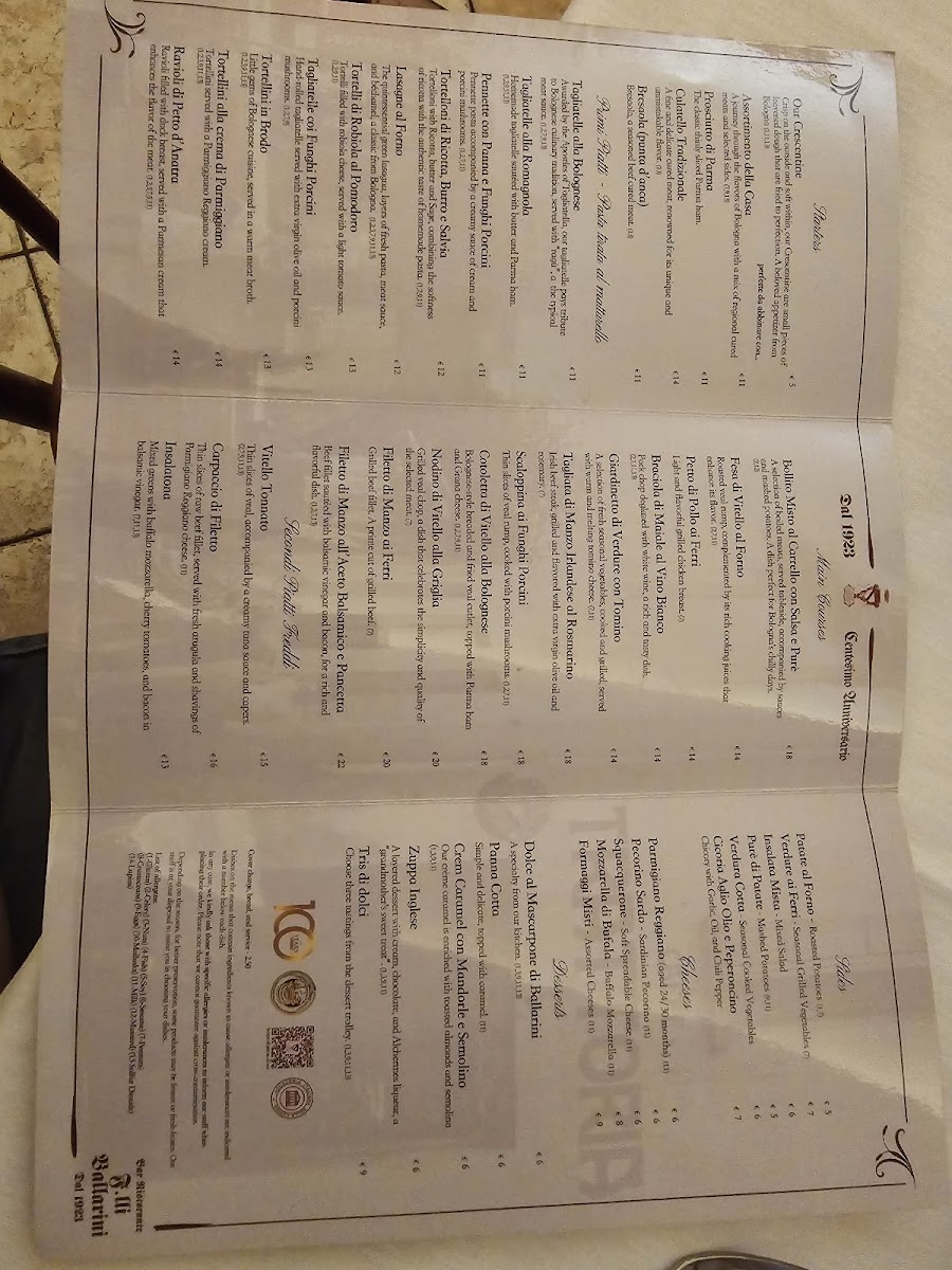 Menu Ristorante Ballarini-1