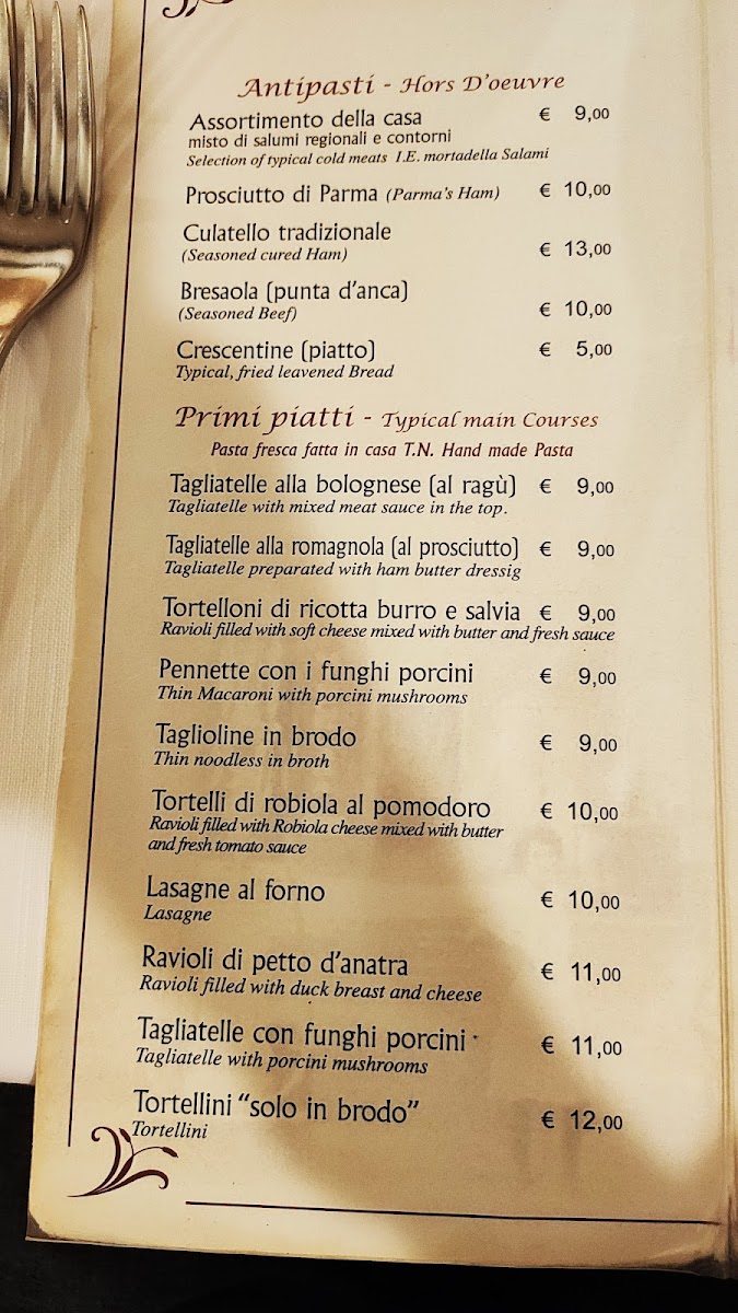 Menu Ristorante Ballarini-9