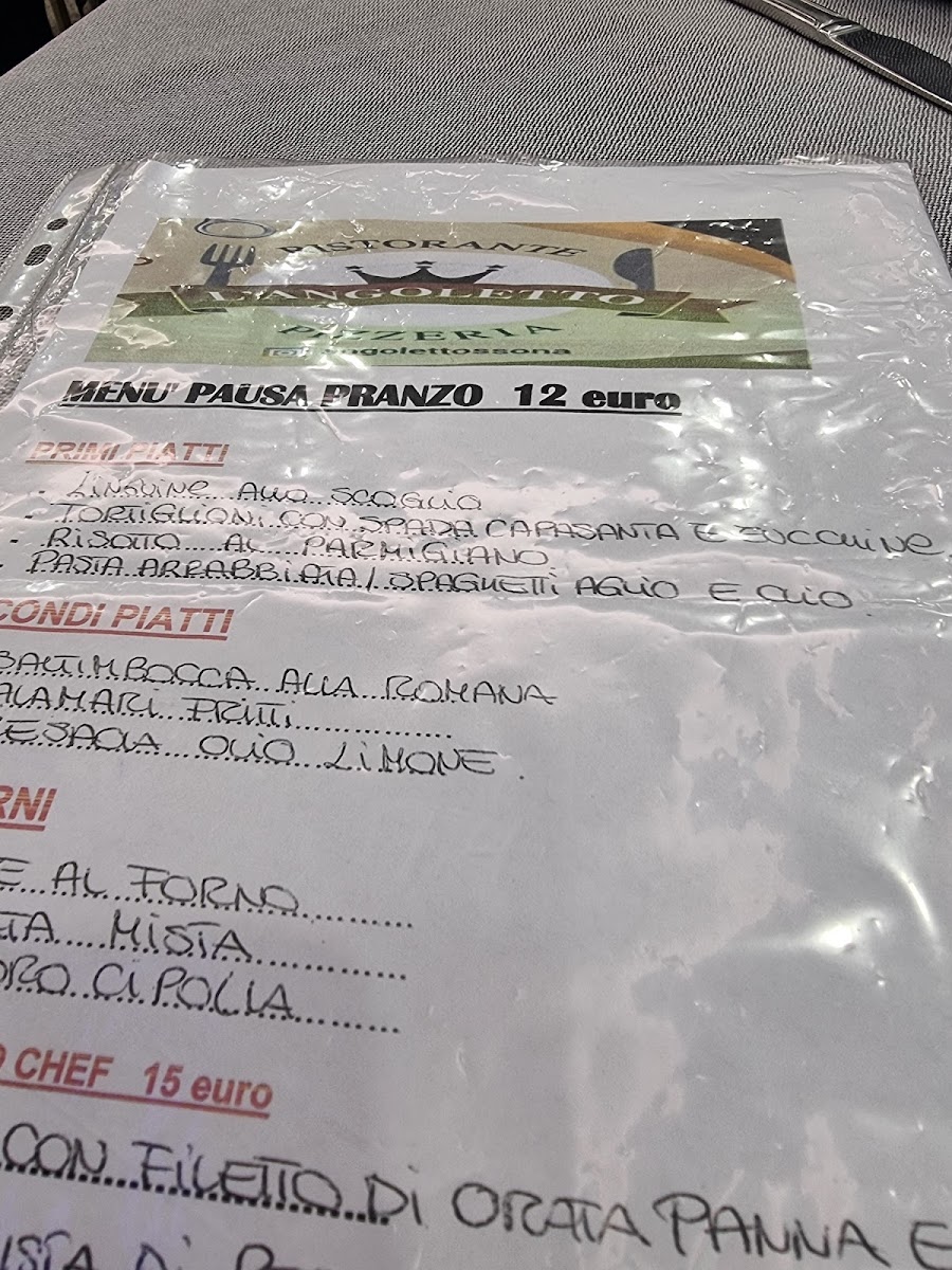 Menu Ristorante - Bar - Pizzeria Silver-1
