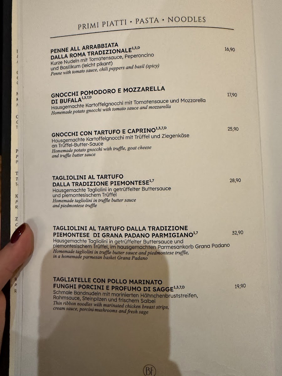 Menu Ristorante Bocca Felice Berlin-Mitte-1