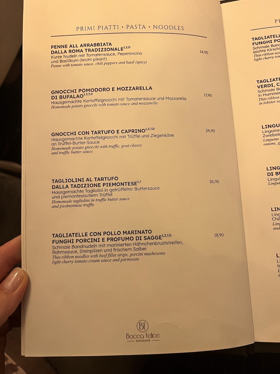 Menu Ristorante Bocca Felice Berlin-Mitte-2