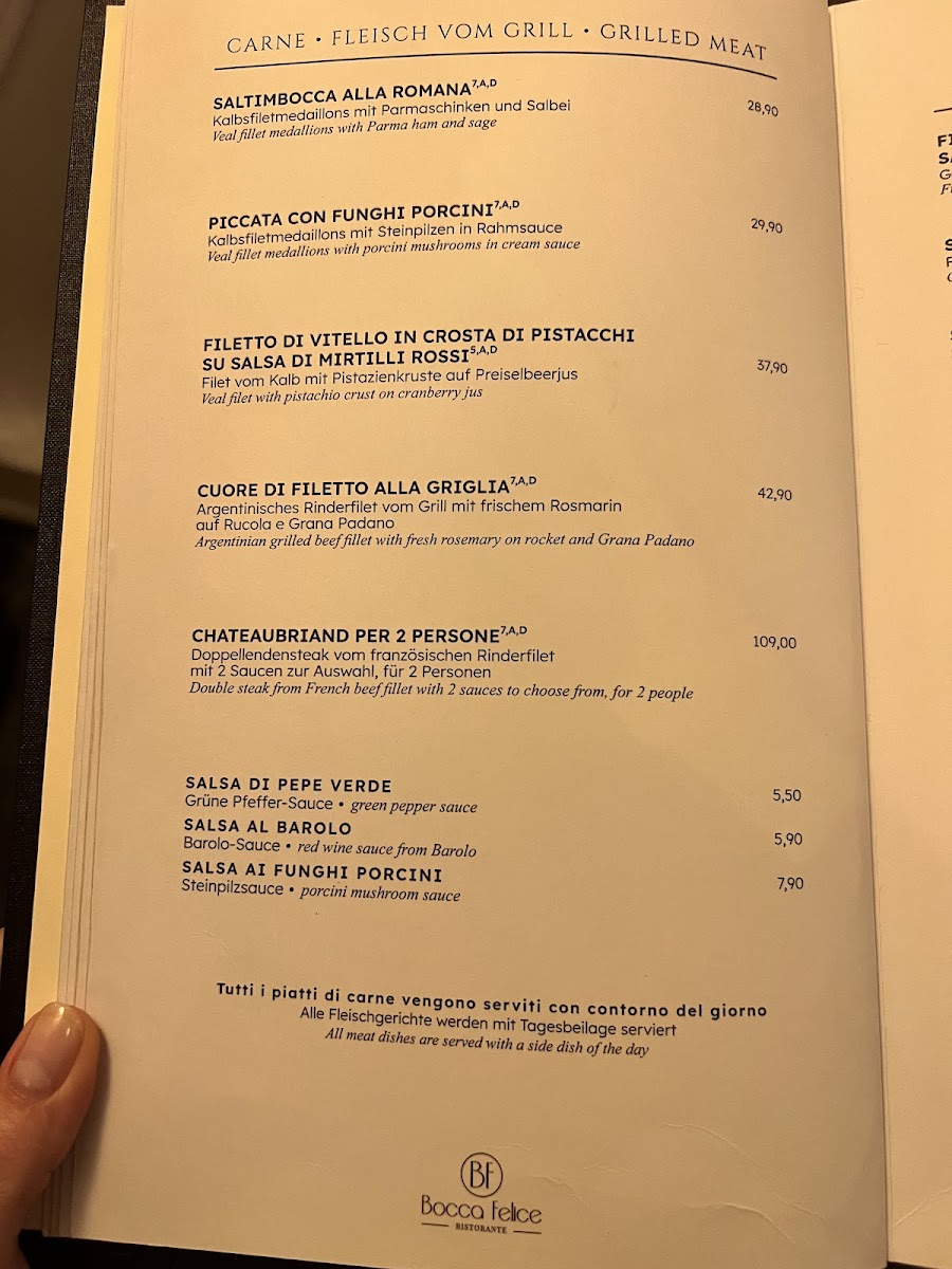 Menu Ristorante Bocca Felice Berlin-Mitte-4