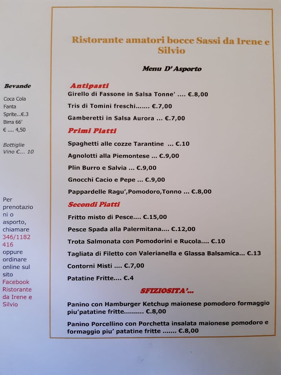 Menu Ristorante Bocciofila Da Irene E Silvio-5