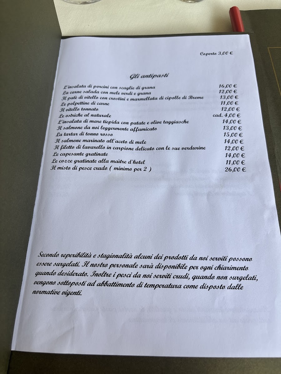 Menu Ristorante Bue D'oro-1